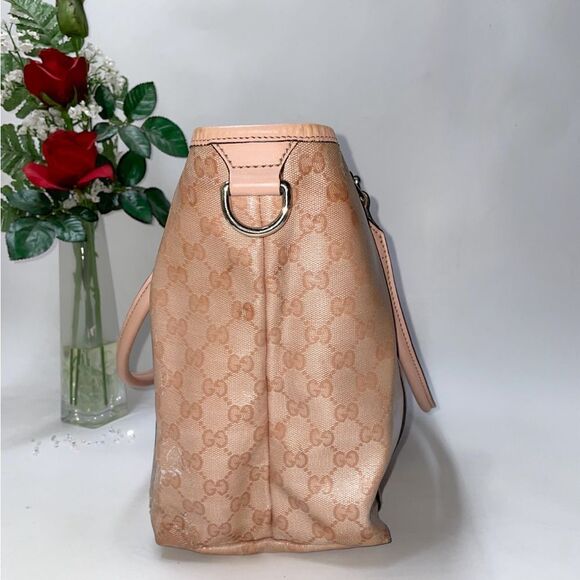 Beautiful! Authentic GUCCI Joy MM Coated Canvas Tote Large - Picture 3 of 13